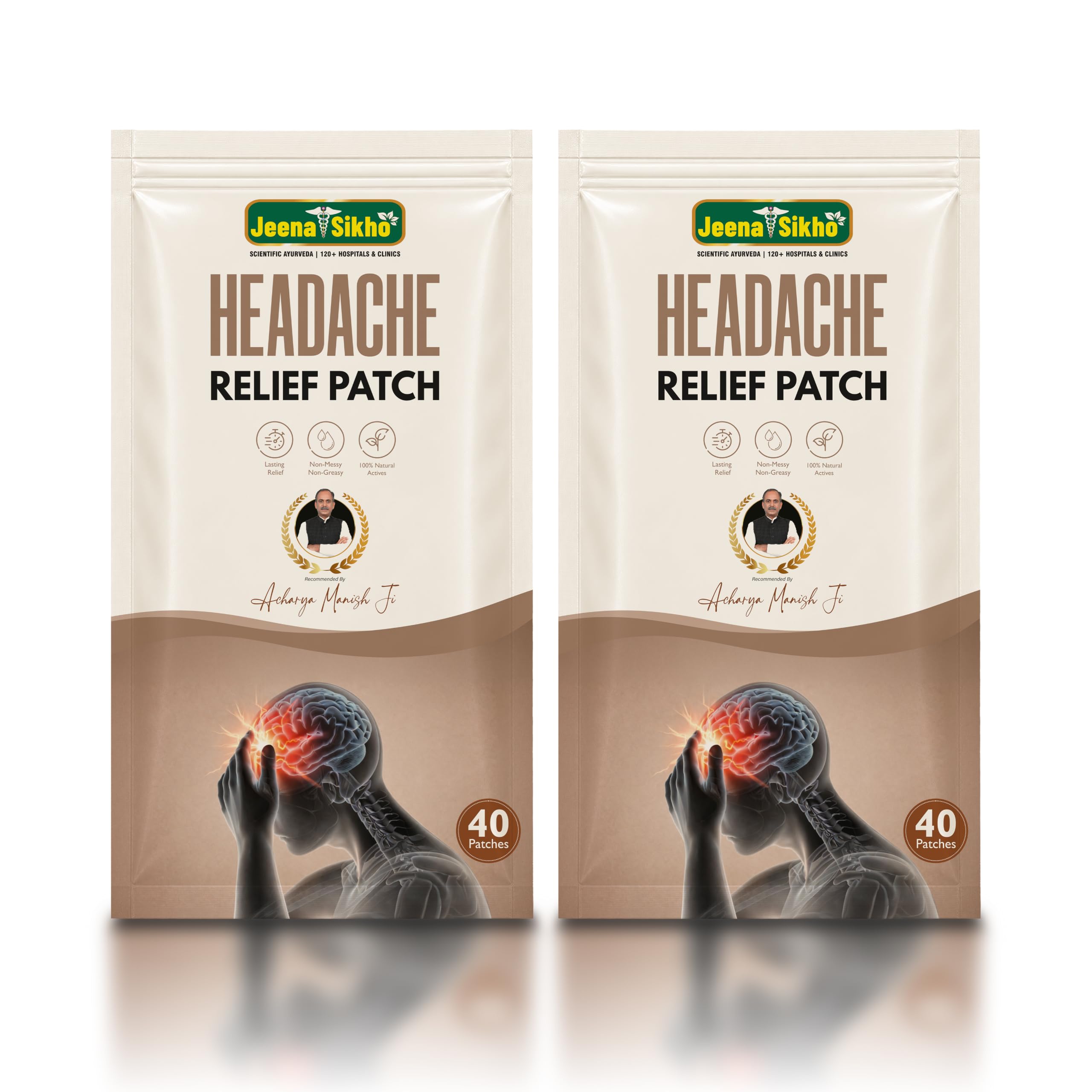 Jeena Shikho Headache Relief Patch | Natural Herbal Cooling Strips Infused with Gandhpura, Menthol & Camphor for Head & Temple Comfort - Non-Greasy & Fast-Acting - 40 Patches — Amazon image 16