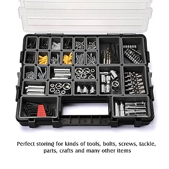 Many 角ストッカー MIXPOWER 16.5-Inch Portable Storage Organizer with Double