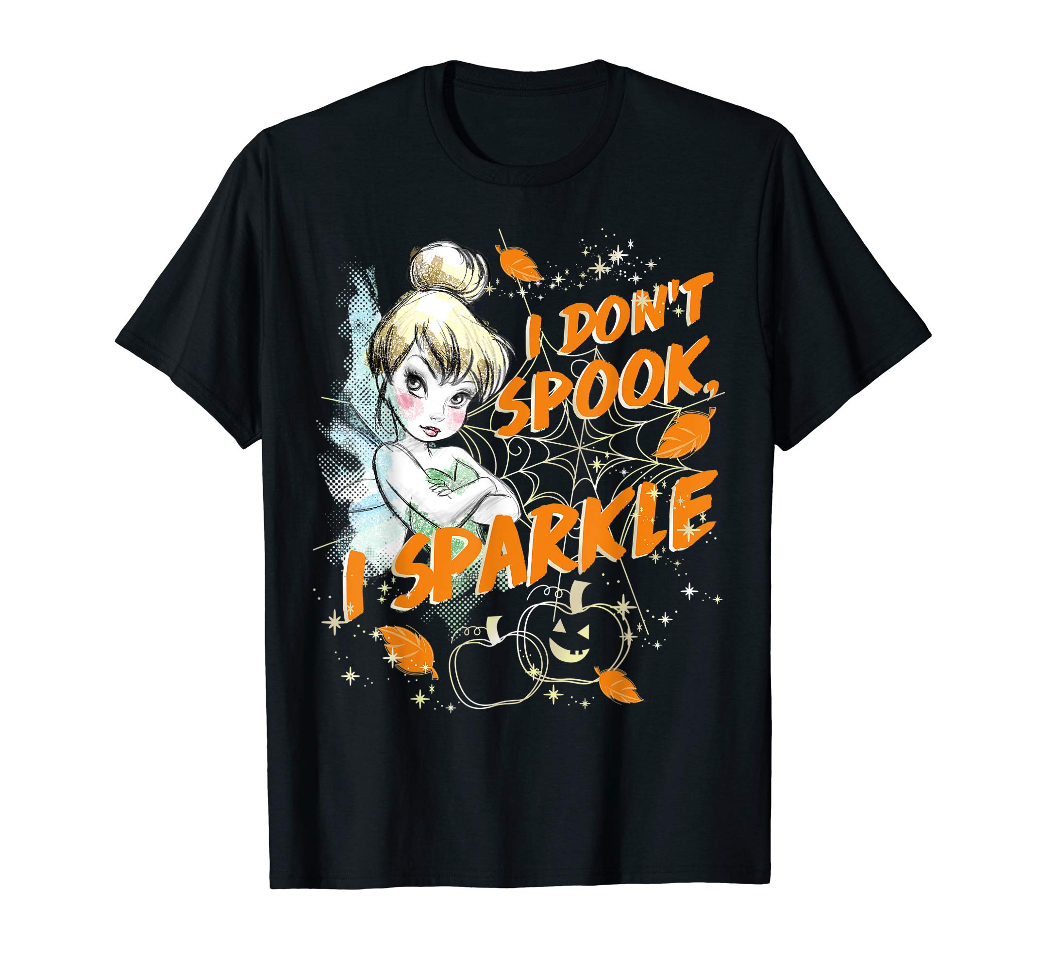 DisneyPeter Pan Tinkerbell Halloween Sparkle T-Shirt T-ShirtOEKO-TEX STANDARD 100