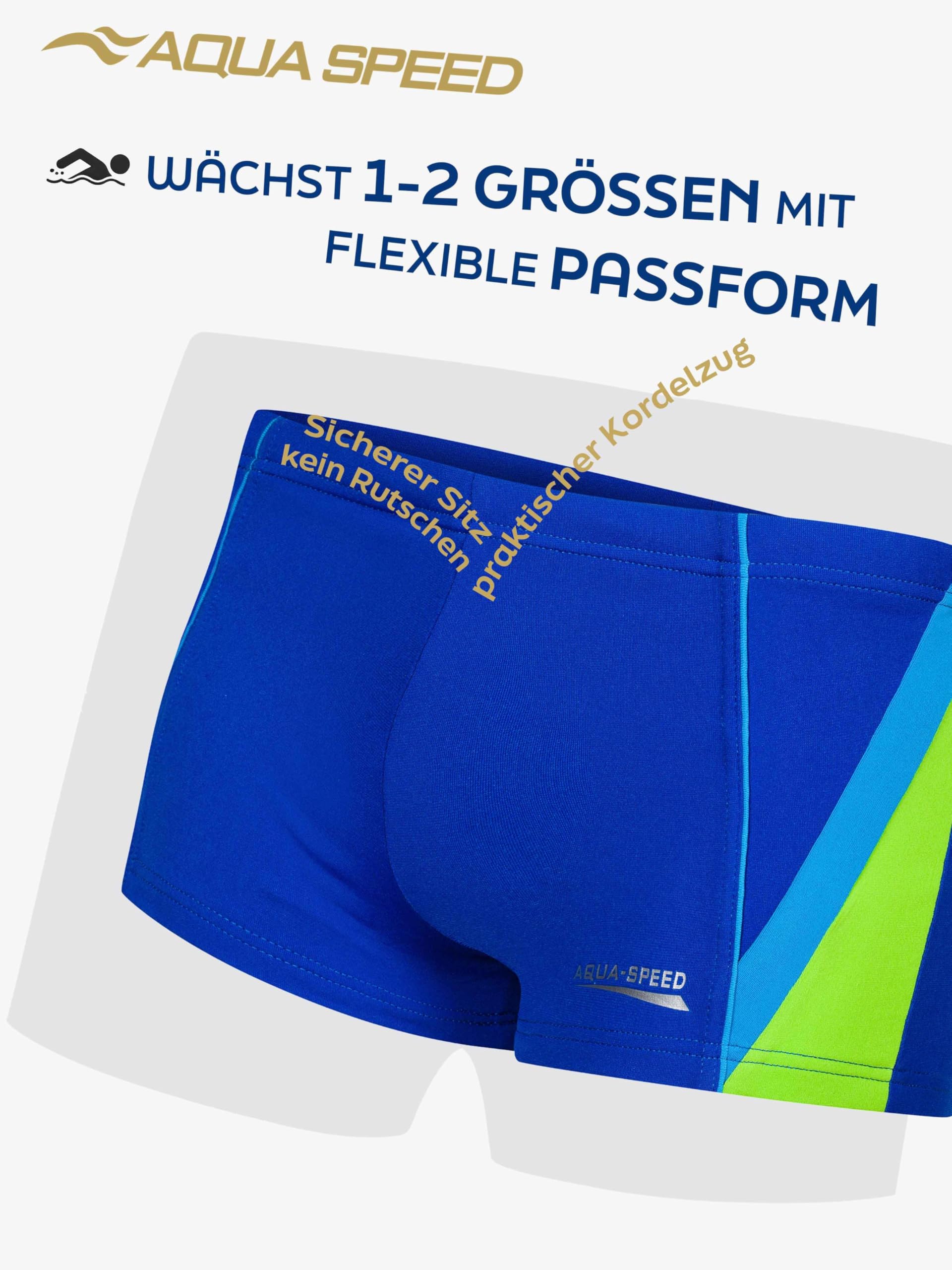 Aqua Speed Leo + Andy + Diego Pantaloni da Nuoto | 92-152 cm | Moderni Protezione UV | Resistente ai Raggi UV | Resistente al Cloro | Coulisse
