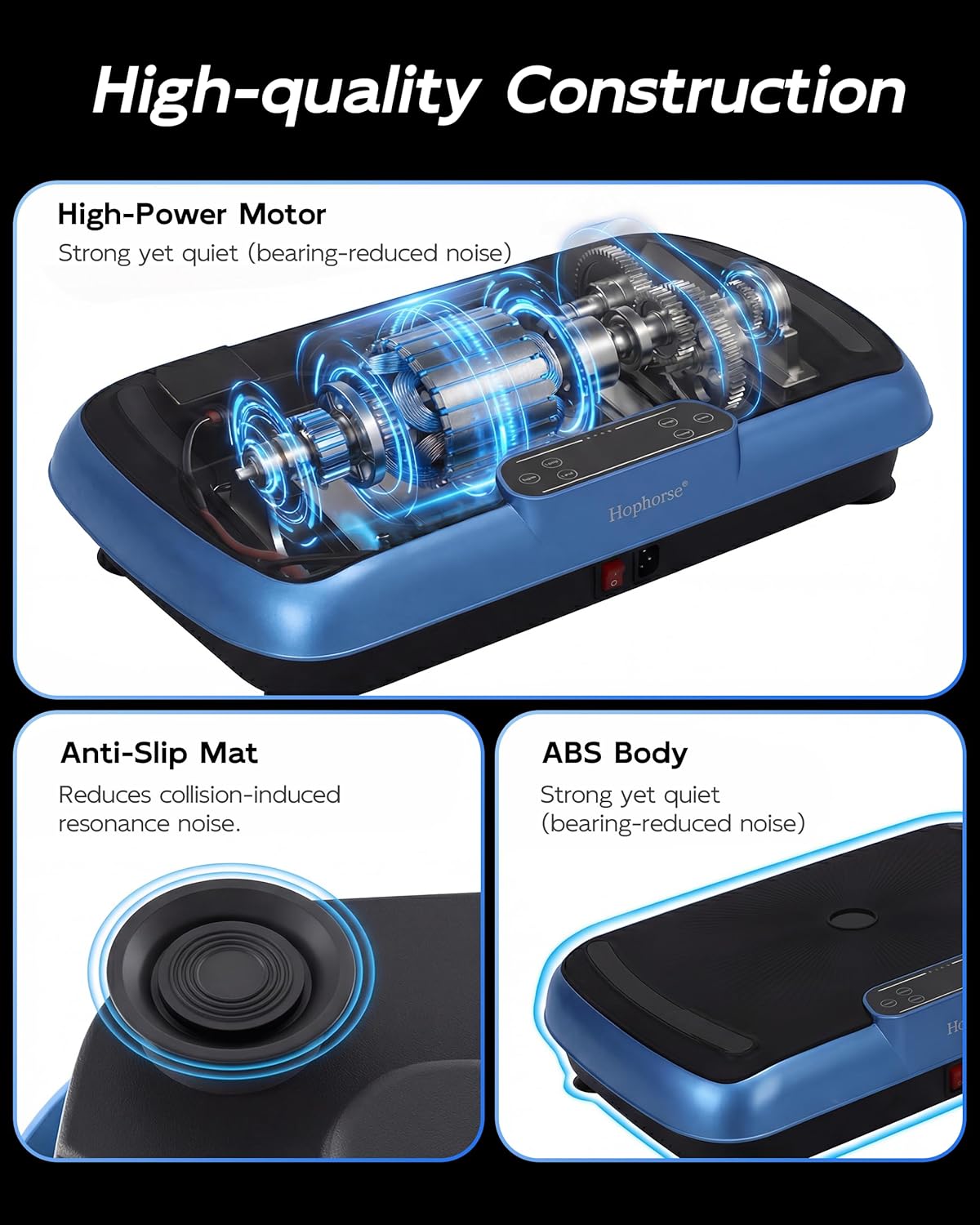 Vibration Plate Exercise Machine, Vibration Plate for Lymphatic Drainage Weight Loss, 180 Speeds Vibrating Plate for Lymphatic Drainage, 400lbs Shake Plate Whole Body Workout Platform for Home