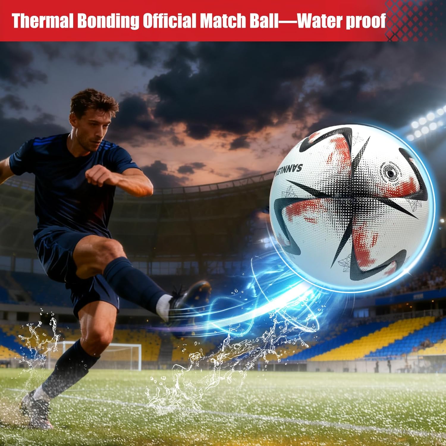 Aurora Series Soccerball Size 5 High-end Ball for Soccer Players Official Match Ball Level Quality