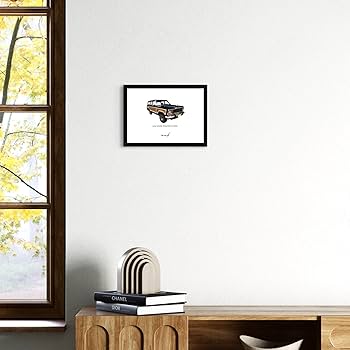 Amazon.co.jp: ポスター ビンテージカー ポップアート アメ車 A4