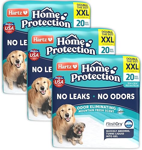Miniatura 9 de Hartz Home Protection Odor Eliminating XXL Dog Pads with FlashDry Technology Scented Double Extra Large Pads for Dogs  Puppies Count Size Varies