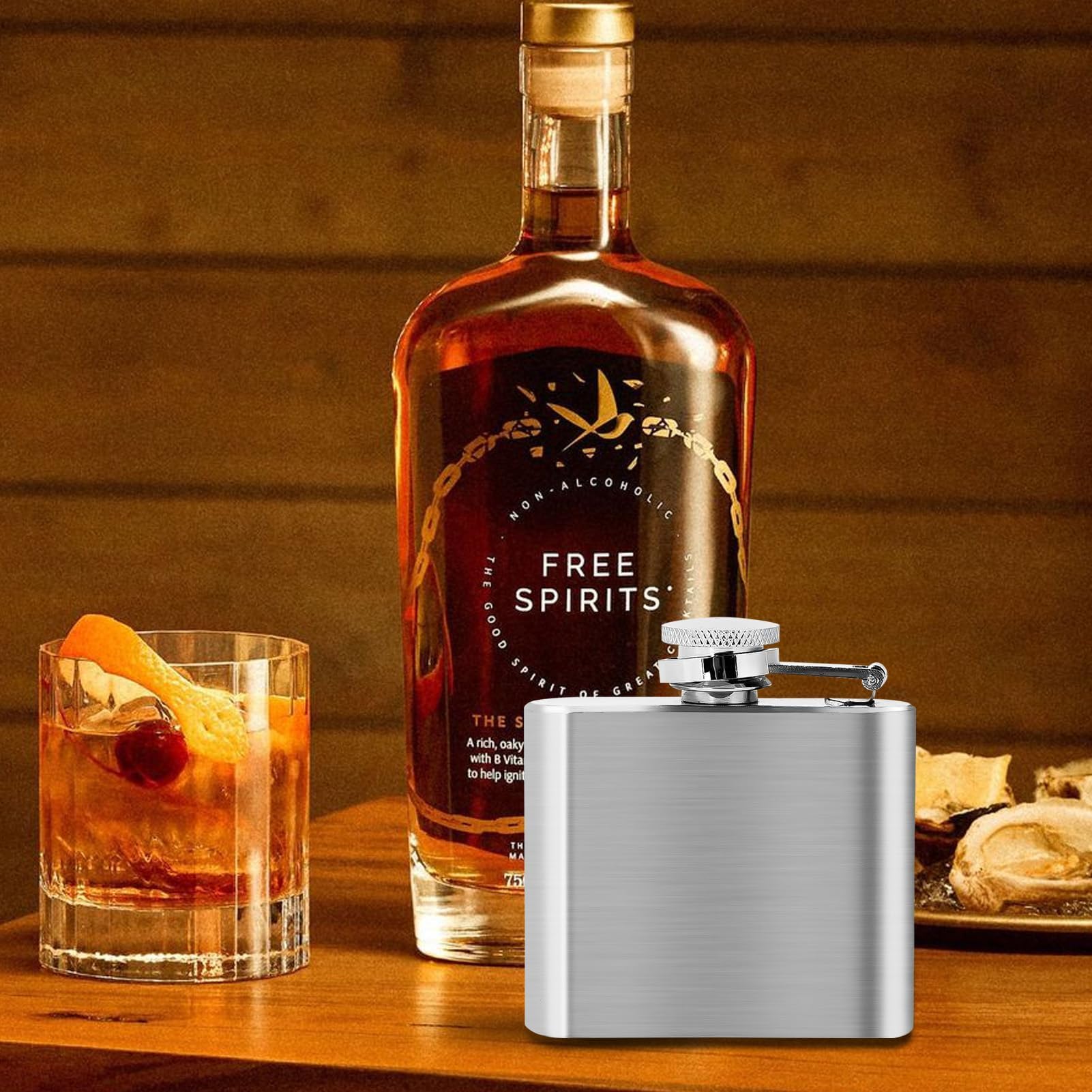 Amazon.com | 5 Oz Stainless Steel Hip Flask - Leakproof Drinking