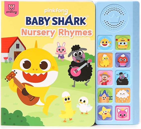 PINKFONG Baby Shark Nursery Rhymes 10 Button Sound Book Baby Shark