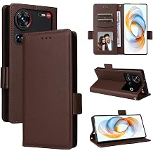 Compatible with ZTE Nubia Z70 Ultra 5G Wallet Case,PU Leather Folio Flip Case Compatible with ZTE Nubia Z70 Ultra 5G Cell Phone Leather Case Brown