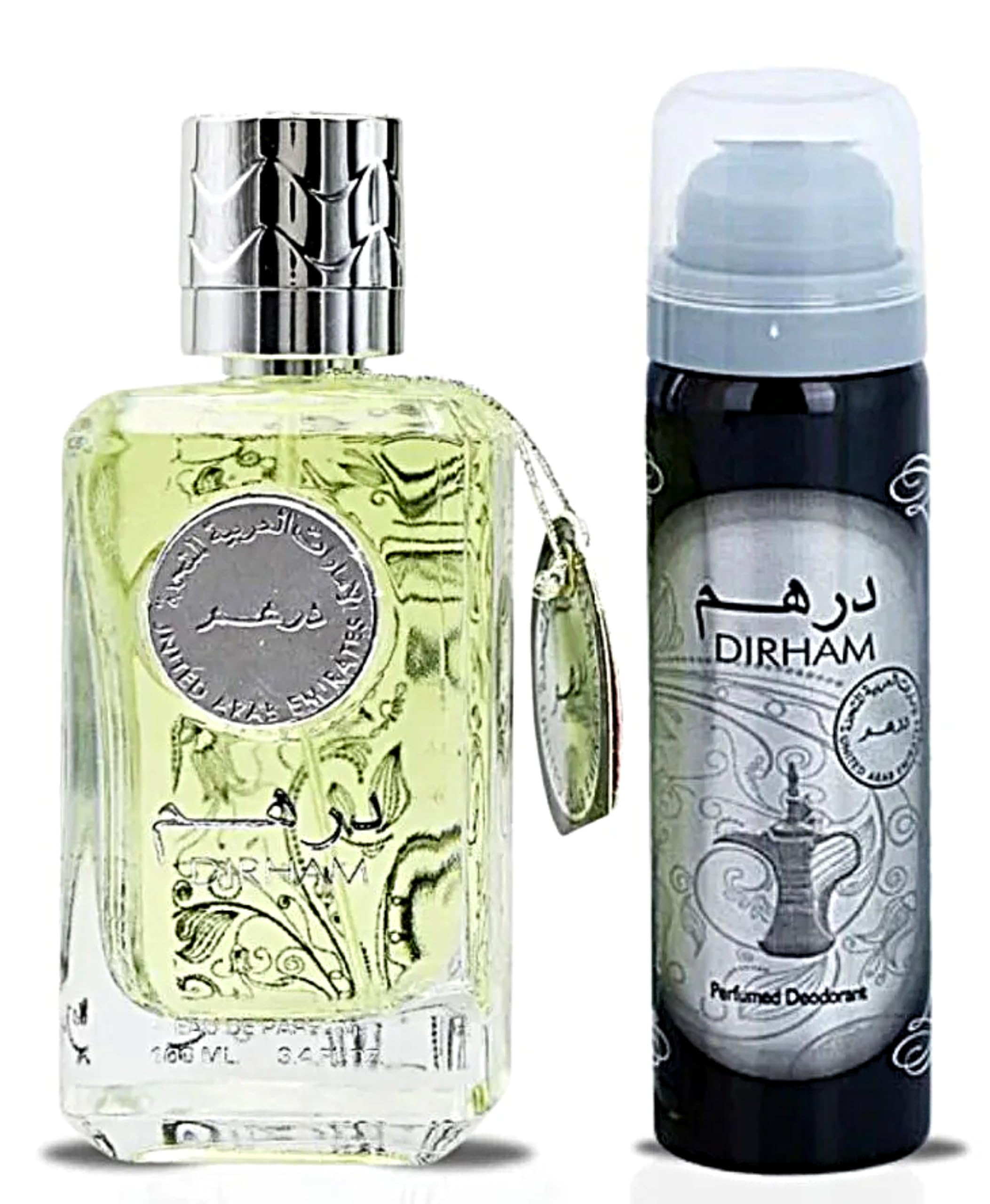 Ard Al Zaafaran Dirham 2 Pc Spray Set for Unisex (3.4 Ounce Eau de Parfum + 1.6 Ounce Deodorant)