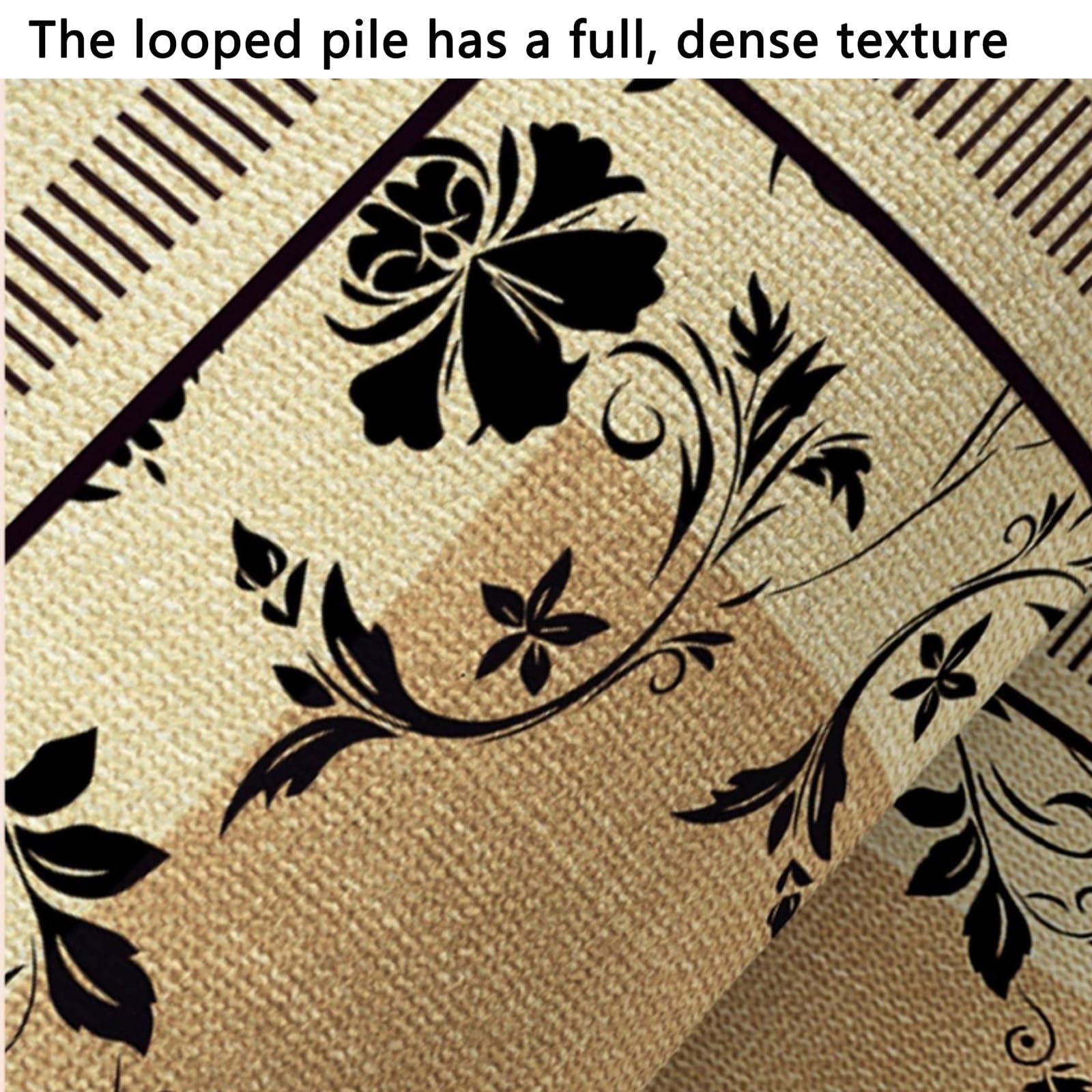 Generico Zerbino Ad Anello con Stile Vintage a Volta per Ingresso,Soggiorno E Letto,G,100x120cm(39x47inch)
