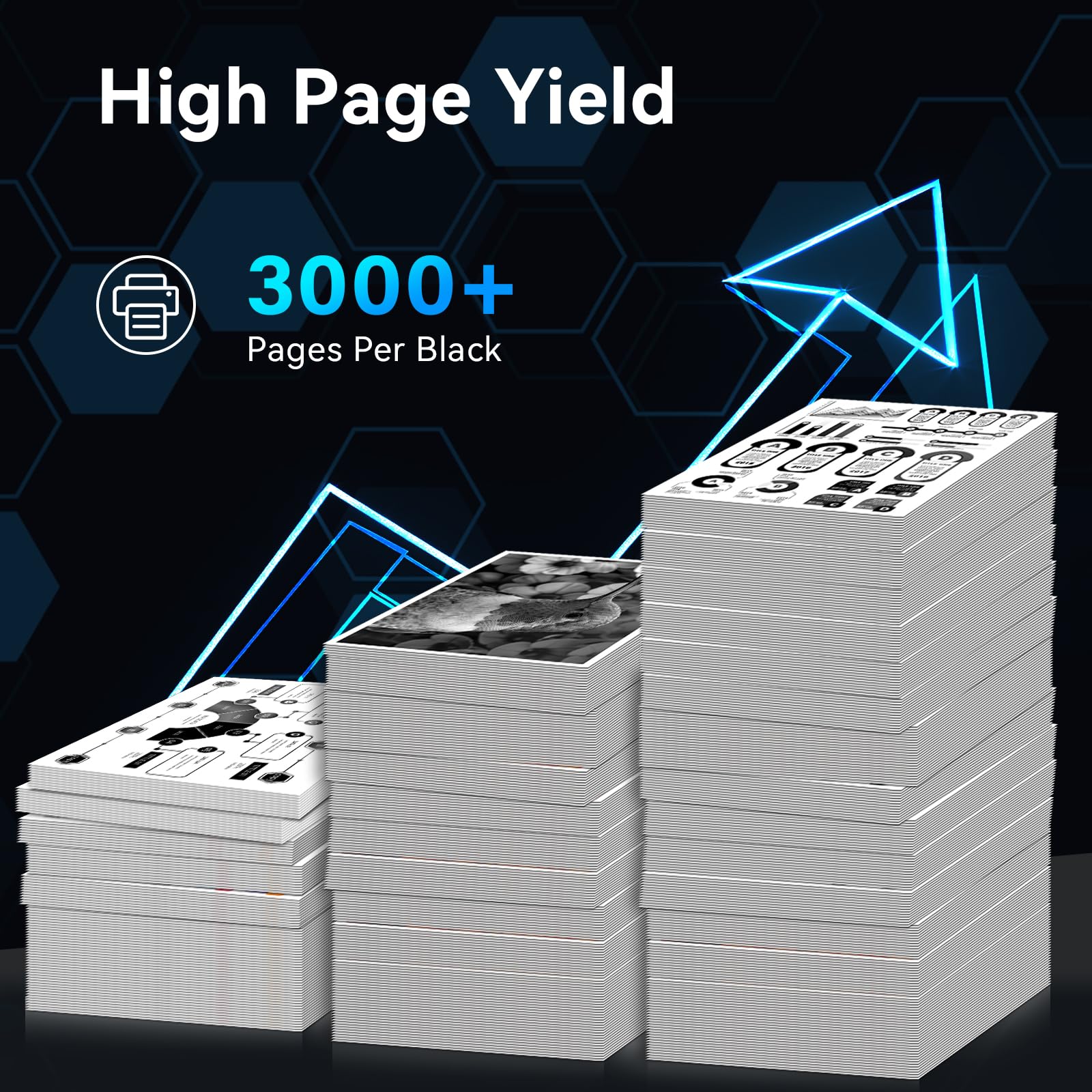 LEMERO Compatible Toner Cartridge Replacement for Brother TN830XL TN830 XL High Yield Toner Cartridge Work with DCP-L2640DW HL-L2460DW HL-L2480DW HL-L2405W MFC-L2820DW Printer 830XL 4-Black