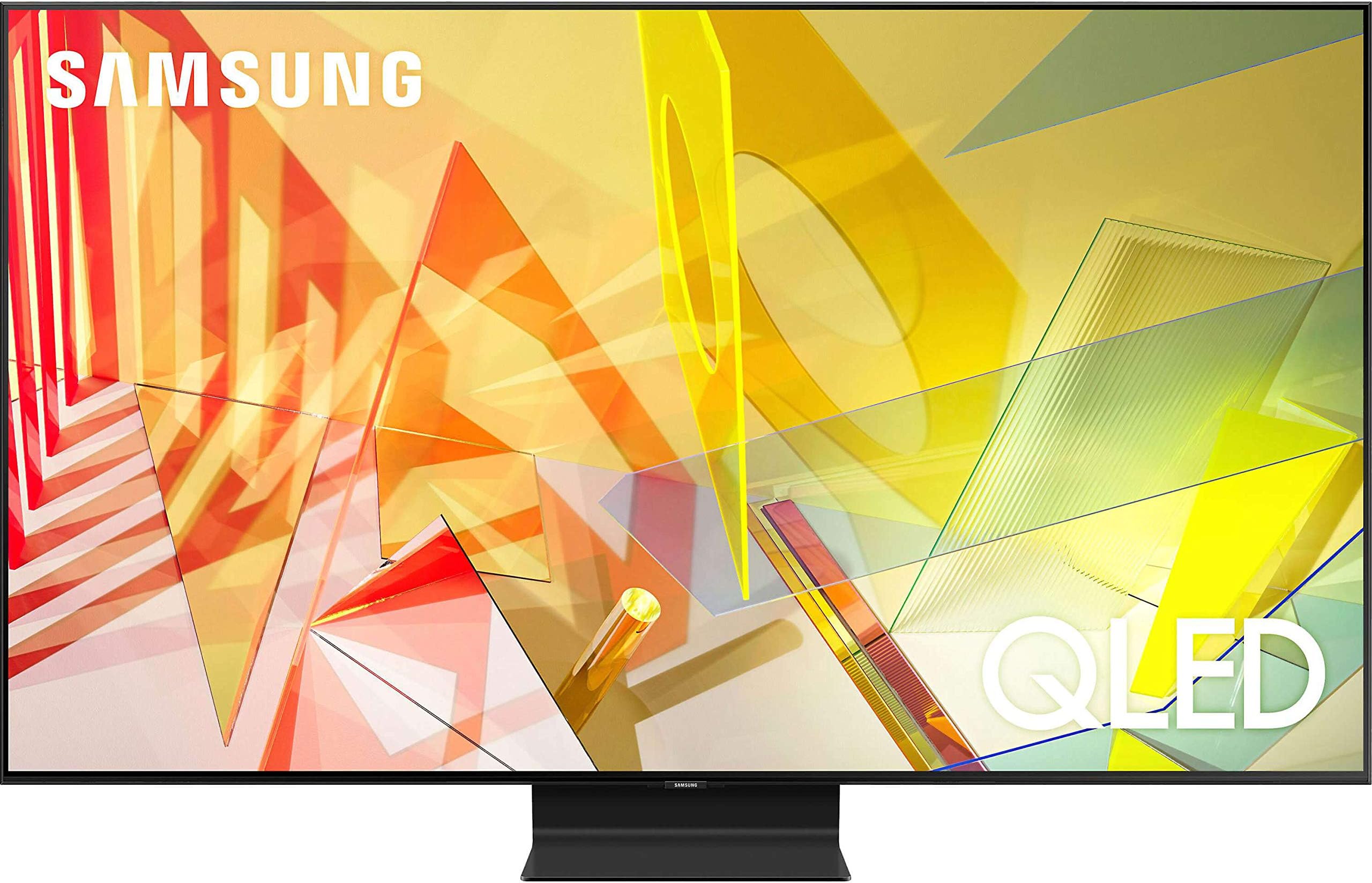 SAMSUNG 65-inch Class QLED Q90T Series - 4K UHD Direct Full Array 16X Quantum HDR 16X Smart TV with Alexa Built-in (QN65Q90TAFXZA, 2020 Model)
