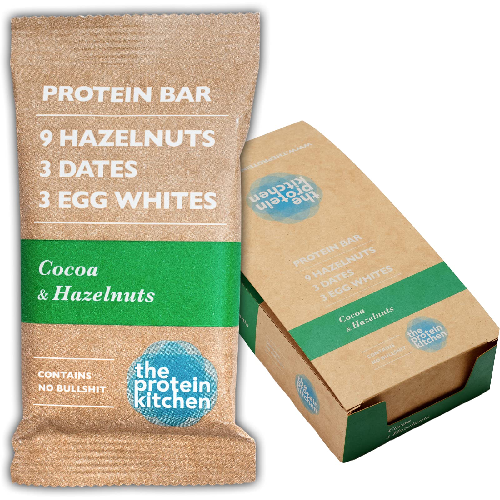 The Protein Kitchen 100 Natural Protein Bars (12 x 55g) No Added