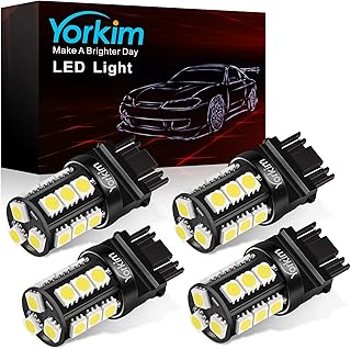 3157 LED Light Bulbs White Super Bright, 3056 3156 3156A 3057 4057 3157 4157 T25 LED Bulbs for Brake Lights, Backup Reverse Lights, Reverse Tail Lights - Pack of 4