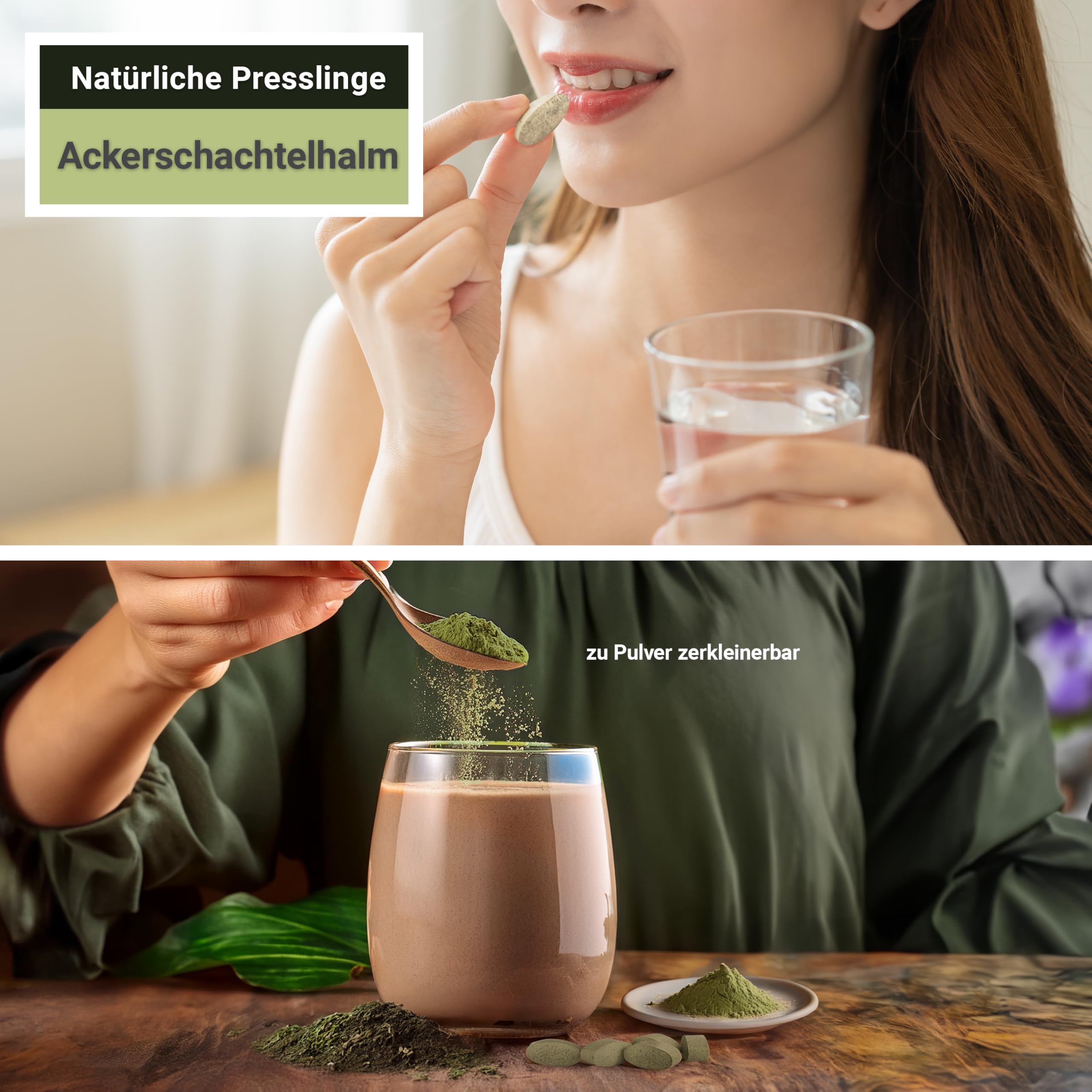 Ackerschachtelhalm Tabletten 570mg | 80 Tabletten Equisetum arvense | Top Premium Qualität aus Österreich | Vegane Tabletten statt Kapseln ohne Zusatzstoffe | Zinnkraut, Schaftheu, Katzenwedel