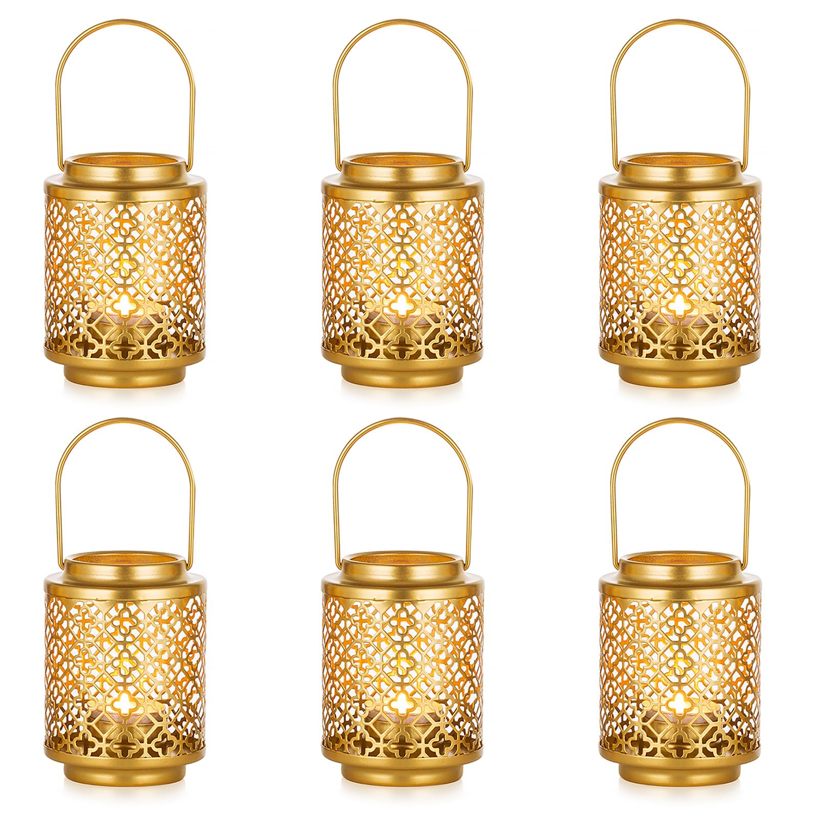 NUPTIO Gold Metal Lanterns