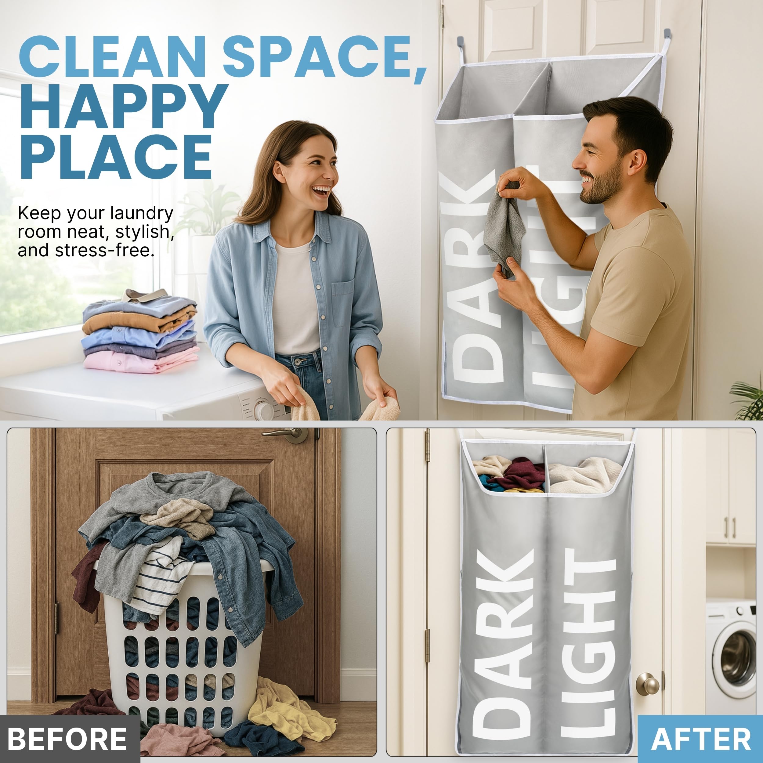 60 Second Makeover Limited Porté Sac à Linge Est Une Fois NE Peut Pas être Déranger