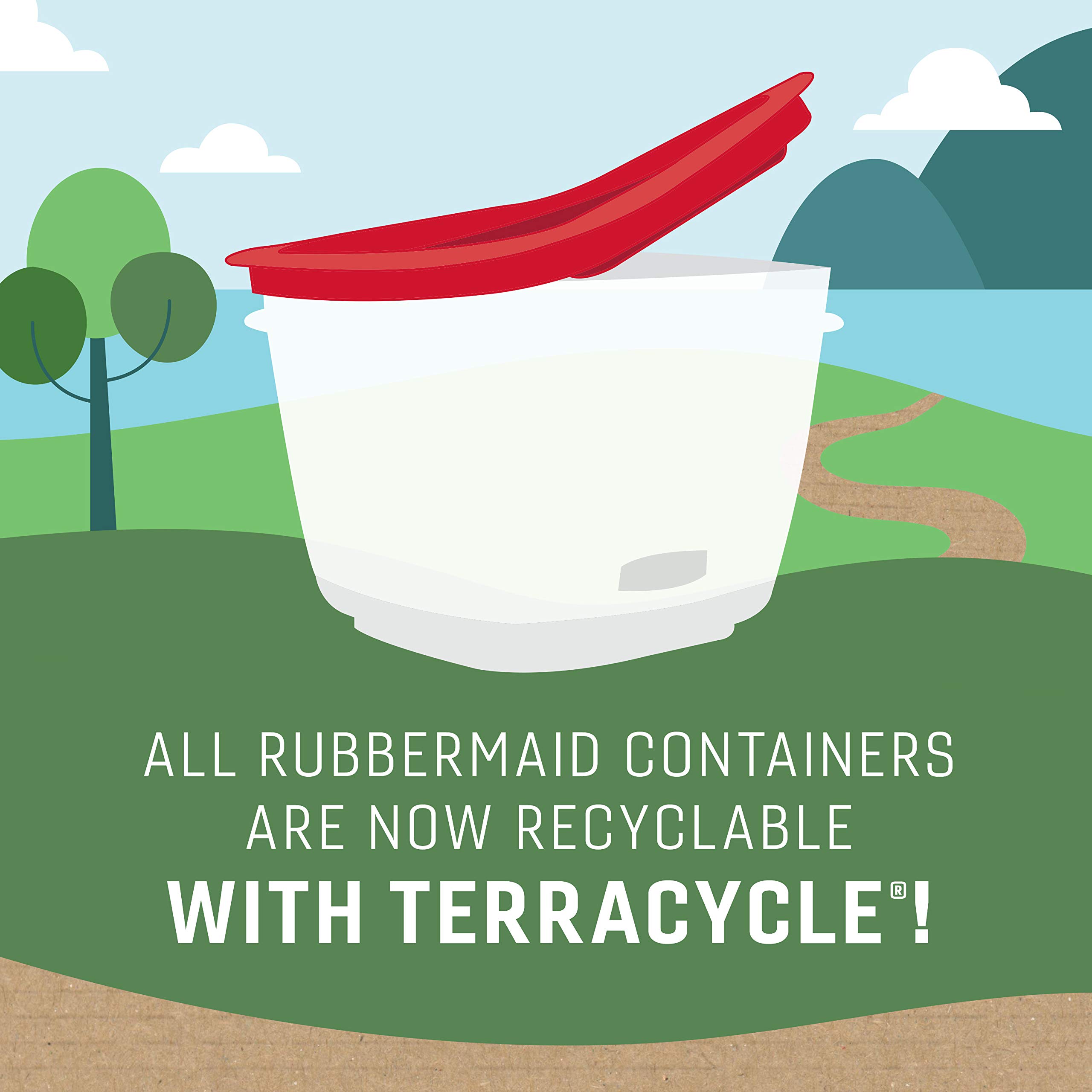 Amazon | Rubbermaid (ラバーメイド) 漏れ防止ふた 食品保存セット