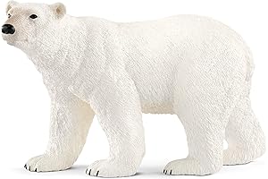 Polar Bear Toy for Kids - Schleich Wild Life Animal Figurine