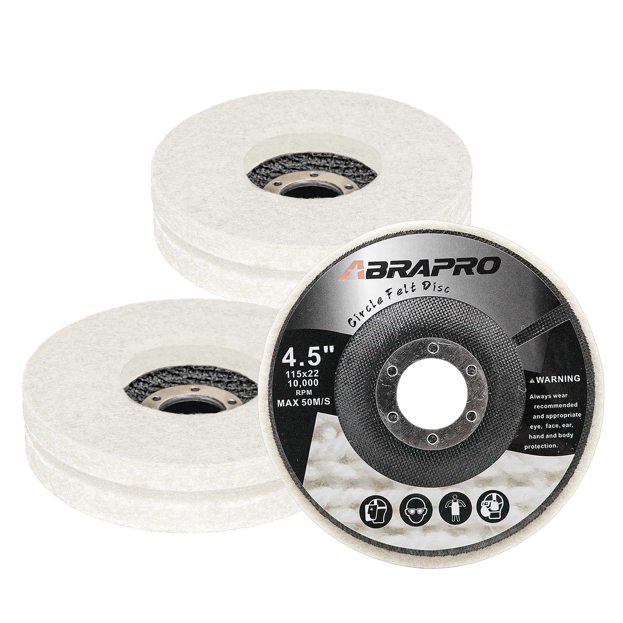 Abrasive Wool Polishing Discs - 5 Pack -7
