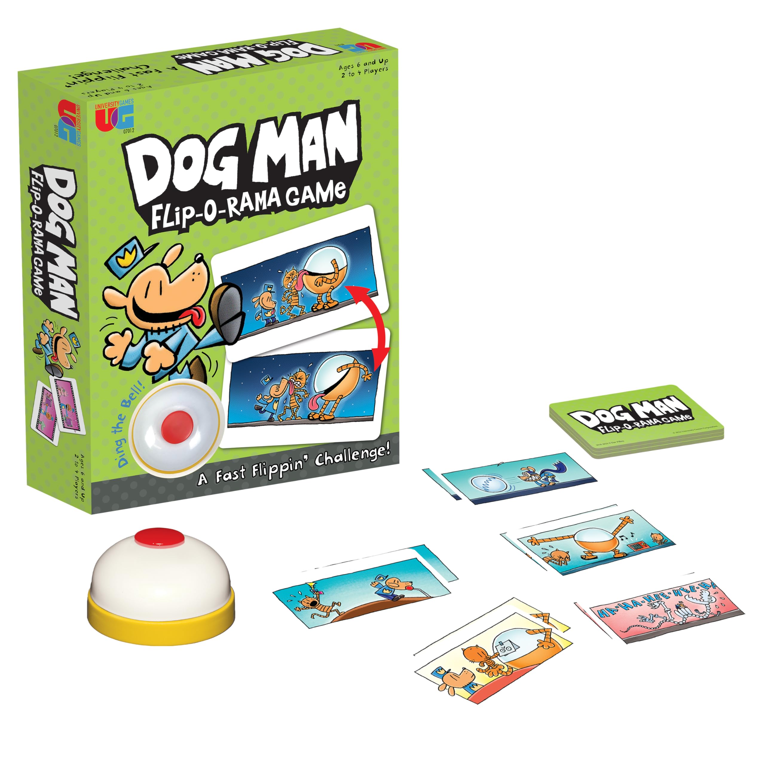 Amazon.com: University Games Dog Man Flip-o-Rama Card Matching