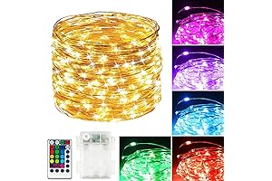 39Ft 120 LED Battery Powered String Lights