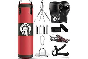 4FT Unfilled Punching Bag: The Ultimate Training Companion for Adults and Kids!