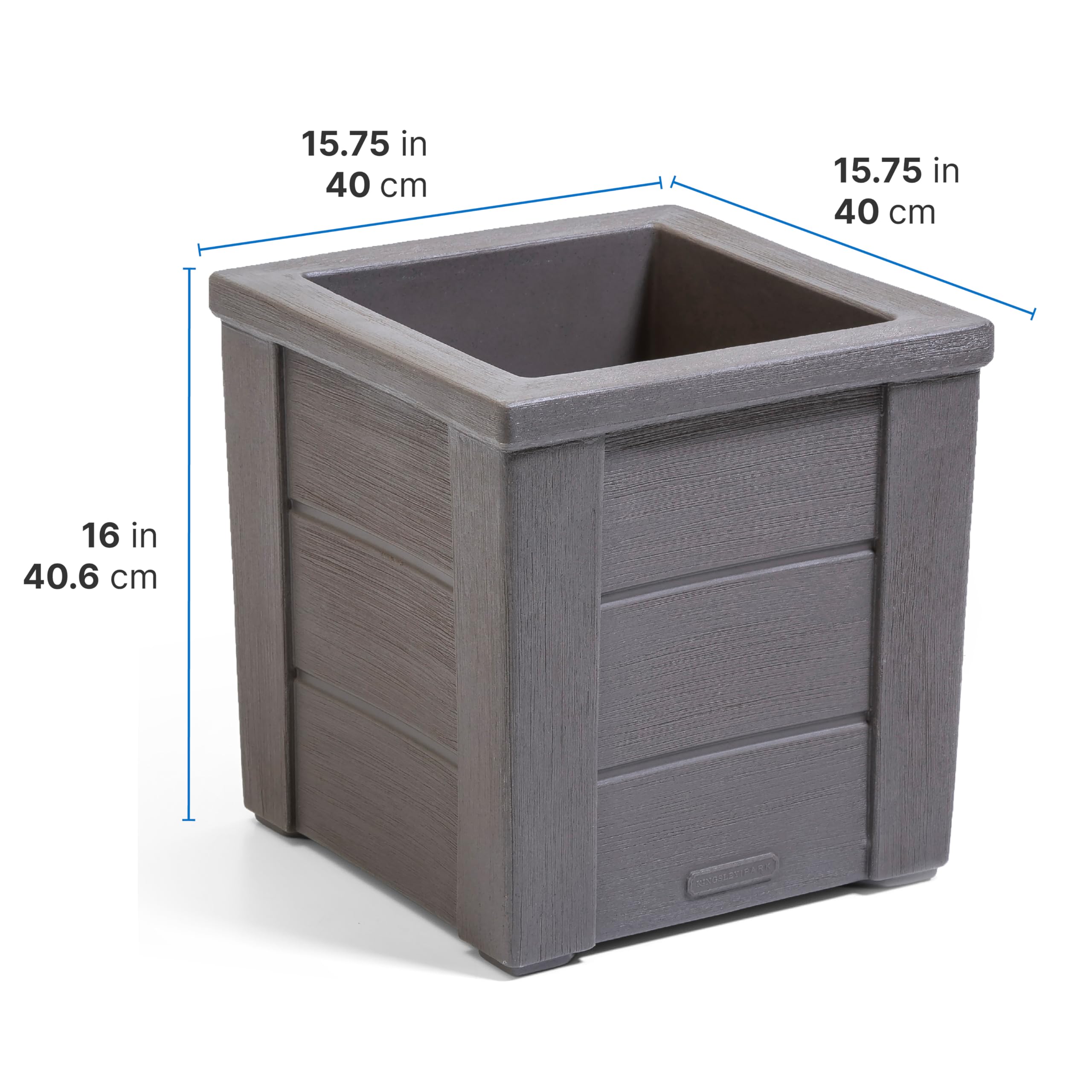 Amazon.com : Step2 Lakewood Square Planter Box, Outside All-Season