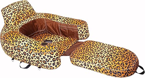 Freetime Fun Chui Designer - Tumbona inflable para piscina lagos o ríos sillas flotantes convertibles extra grandes para adultos y niños