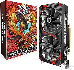 Placa de vídeo RX 580 8 GB GDDR5 2048 SP PCIe 3.0 Refrigeração de ventilador duplo DirectX 12 saídas HDMI/DP/DVI de 256 bits para jogos de PC e streaming