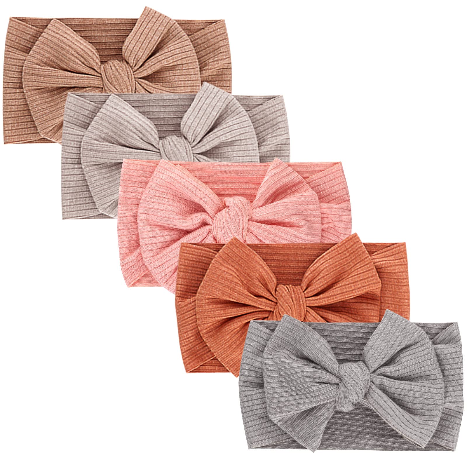 DRESHOW Baby Girl Nylon Headbands Newborn Infant Toddler Hairbands and Bows Child Hair Accessories