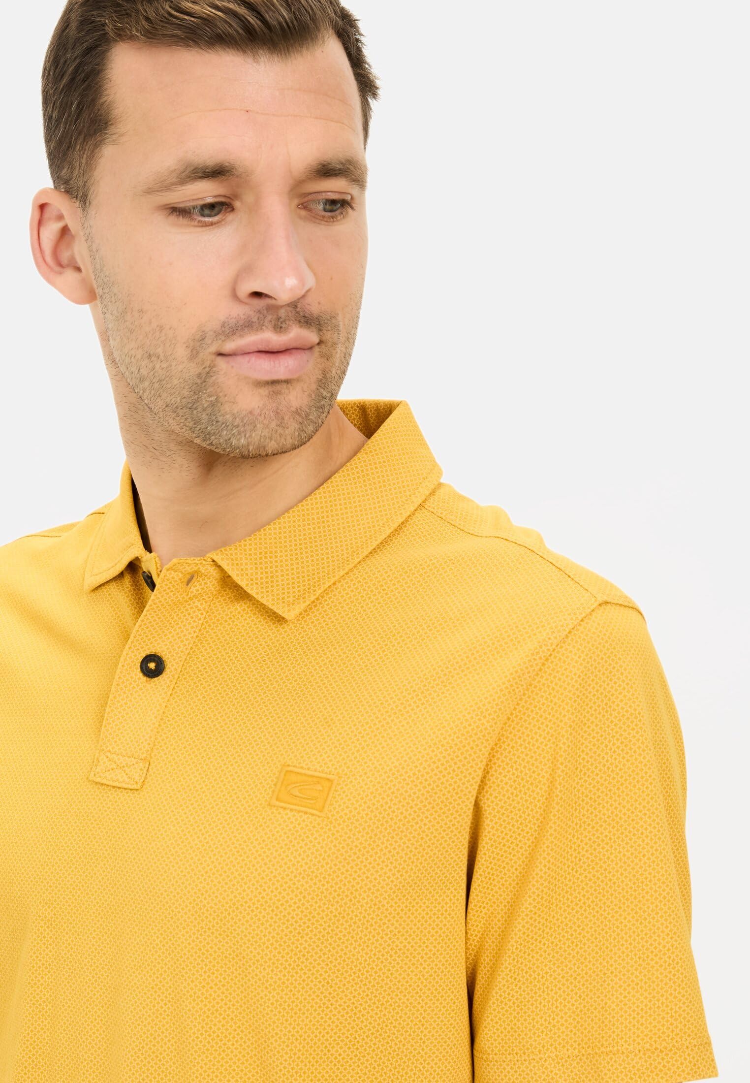 camel active Męska koszulka polo z krótkim rękawem z czystej bawełny, pomarańczowa, rozmiar XXL, pomarańczowy, XXL