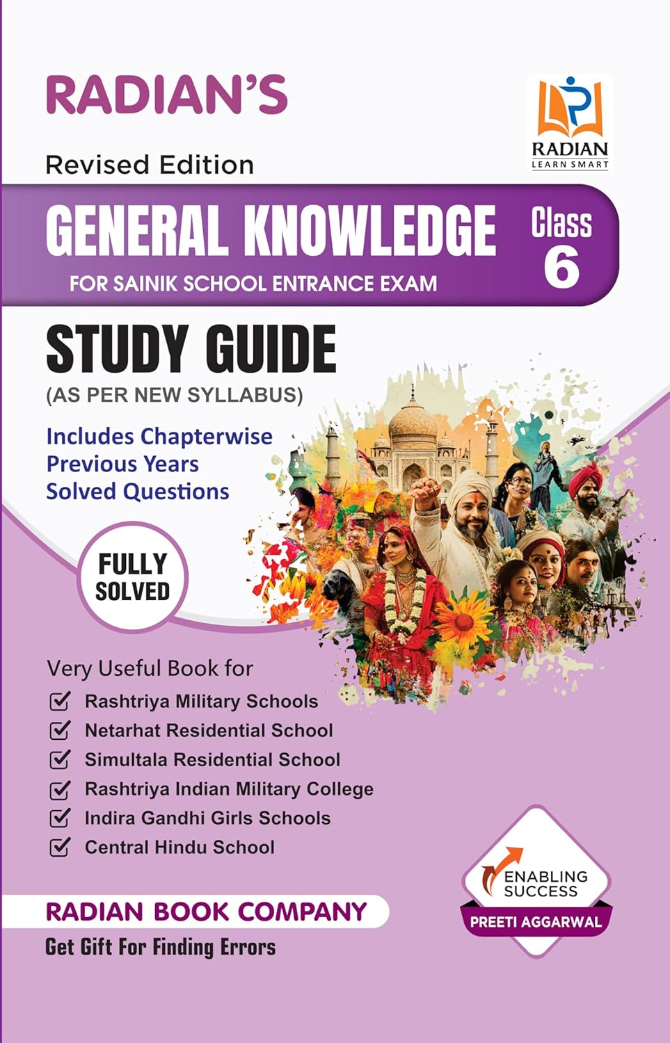 General Knowledge GK Study Guide Book for Sainik School (AISSEE), RMS and other Entrance Exam Class 6 in English 2025-2026 (Latest Edition) General Knowledge GK Study Guide Book for Sainik School (AISSEE), RMS and other Entrance Exam Class 6 in English 2025-2026 (Latest Edition)