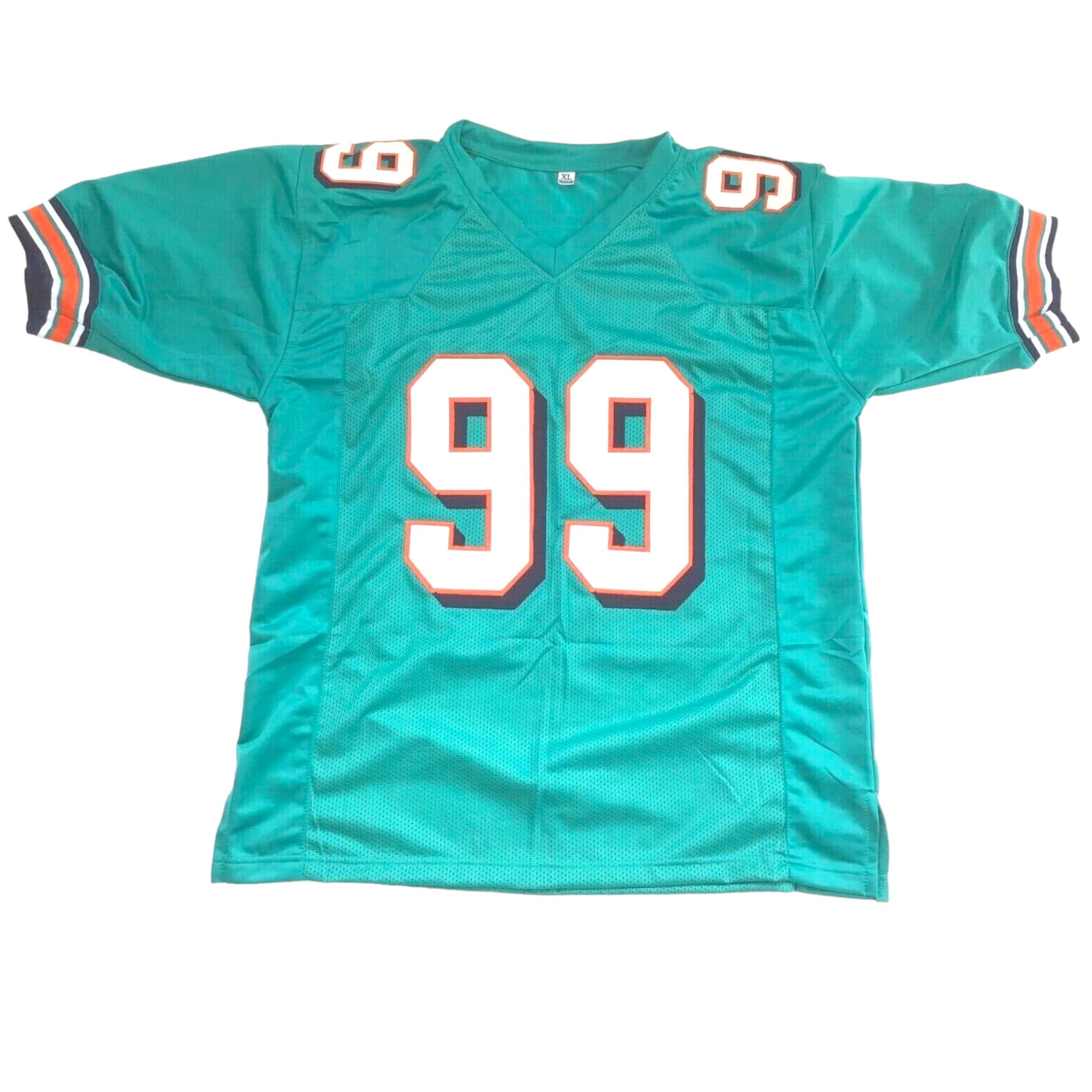 Generic Jason Taylor Teal Jersey Stitched Custom Football New No Brand/Logos (US, Alpha, X-Large, Regular, Regular, Teal)