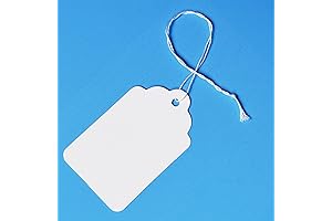 White Merchandise Tags #8 for Retail Price Marking