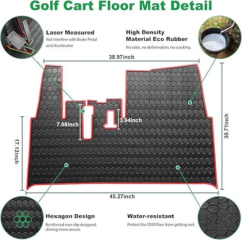 Miniatura 5 de Yamaha Drive2 - Tapete para carrito de golf, cobertura completa, repuesto para modelos de carrito de golf Yamaha Drive2 solo (2017-2023) y UMAX