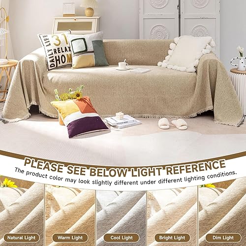 Vista 316 de VClife - Funda para sofá de 2 plazas o modular, de felpilla, antideslizante, lavable, apta para perros, protectora, caqui, 71 x 118 pulgadas 0 0