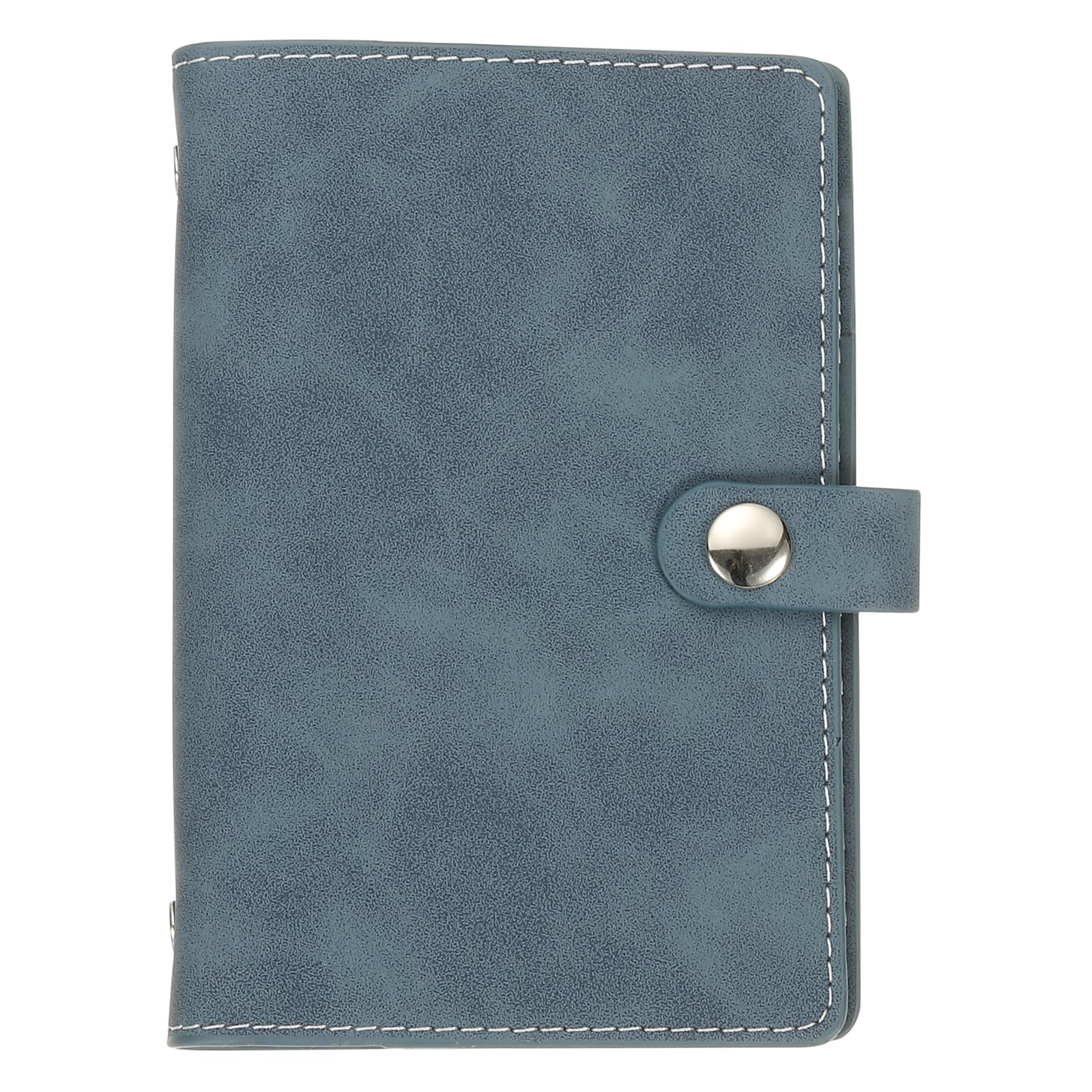 PATIKIL A7 PU Leather Binder Cover, 6 Ring Loose Leaf Binder Protector Round Ring Binder Cover Refillable Notebook Binder for Meeting Photocard Budget