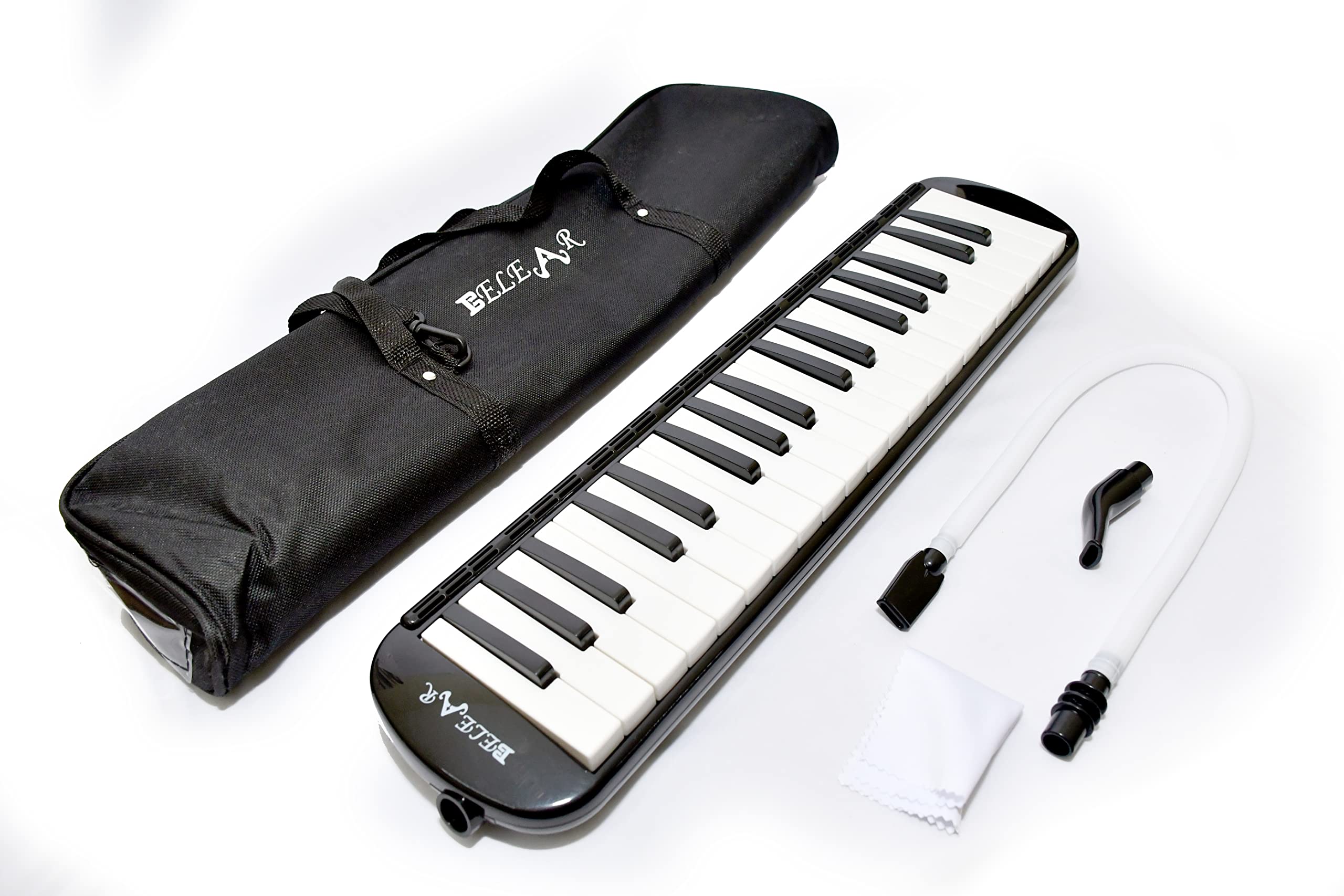 37 Key Piano Style Black Melodica Wind Musical Instrument with Mouth Piece and Black Carry Bag — Amazon image 4