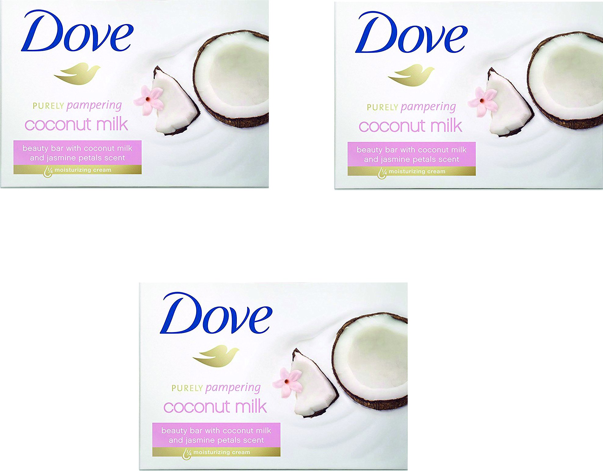 Dove beauty cream bar pack of 3 (Coconut Milk)