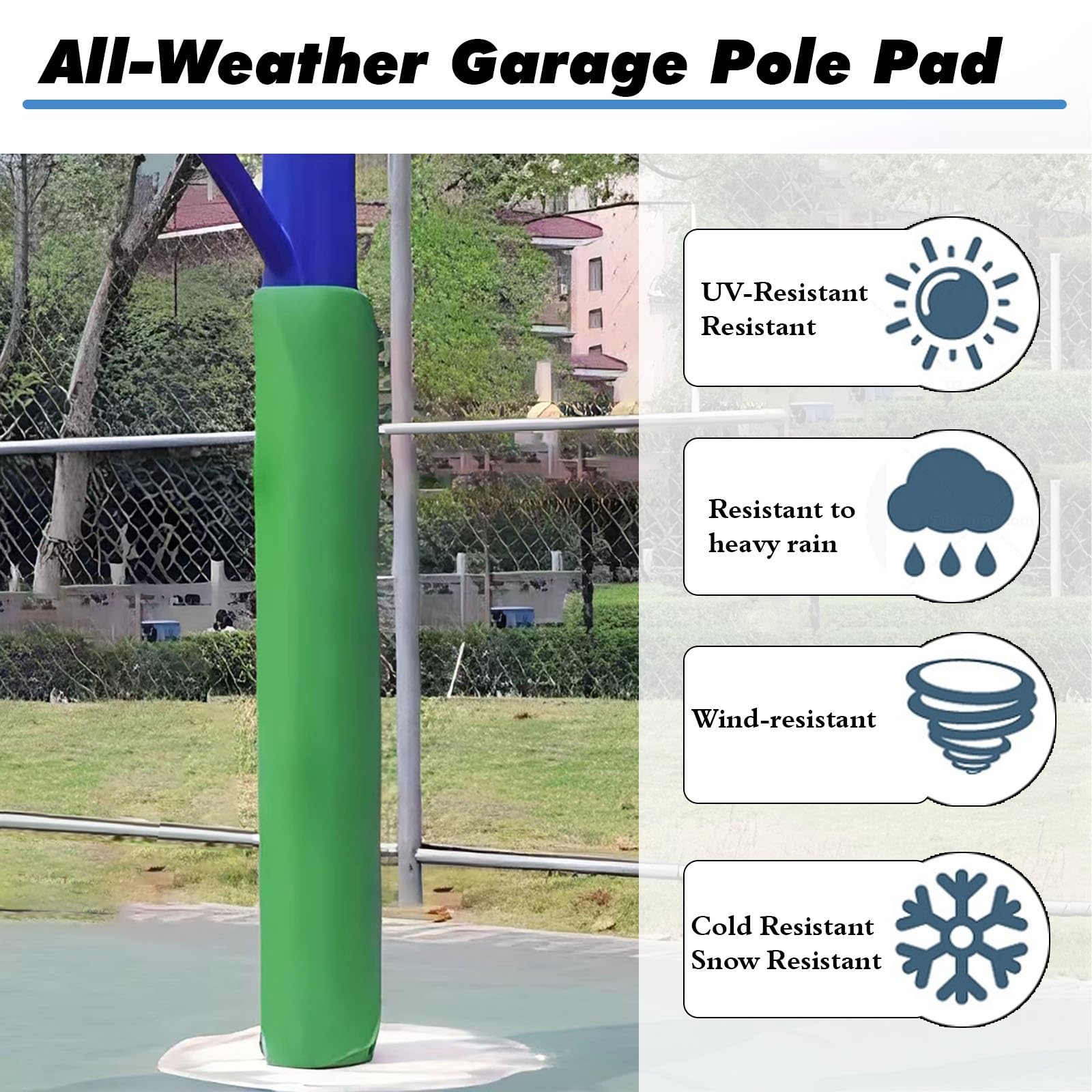 Cuscino per Palo di Basket Imbottitura Protezione Giocatori 90-180 cm