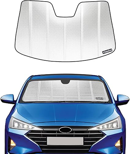 Pigenius Windshield Sun Shade for Hyundai Elantra 2017-2020 Without Rearview Mir