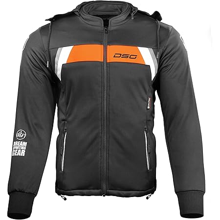 DSG RACE PRO V2 JACKET (COLOR - BLACK YELLOW FLUO) (SIZE - LARGE) - MOTORCYCLE RIDING JACKET 