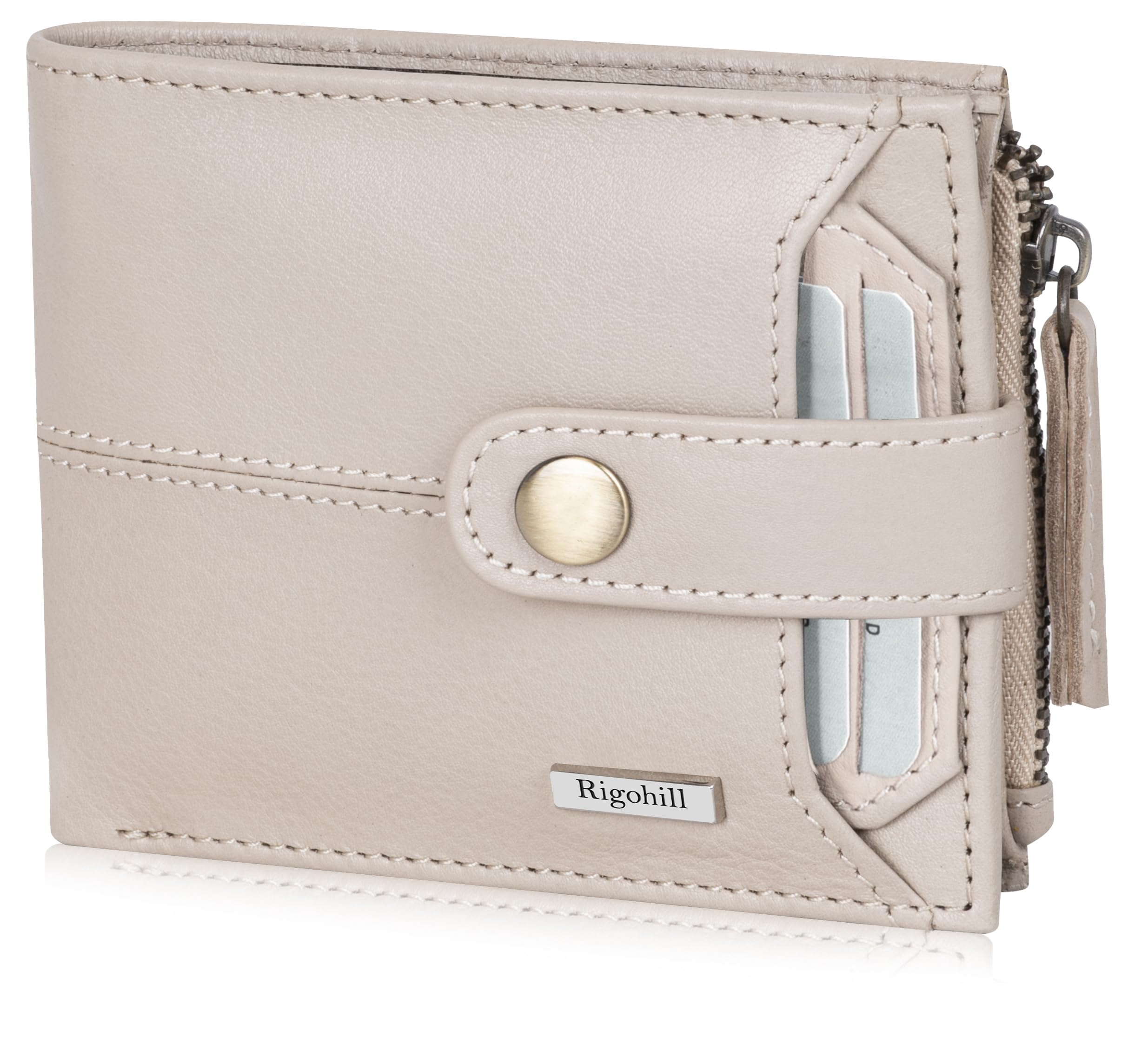 RIGOHILL Doger Garlic Mens Leather Wallet | Leather Wallet for Men | RFID Mens Wallet