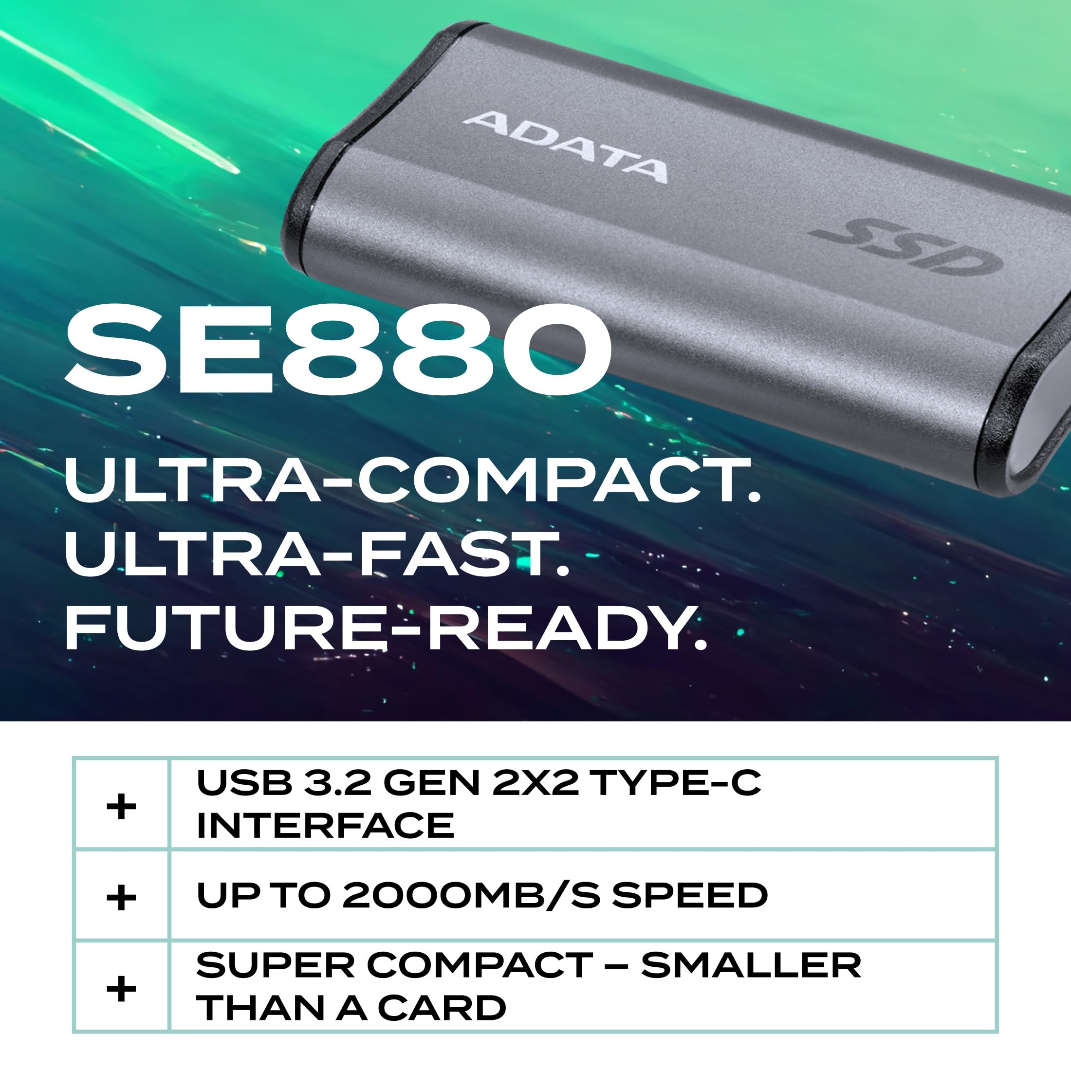 Amazon.co.jp: ADATA SE880 ポータブル SSD 外付 1TB USB 3.2 Gen 2x2