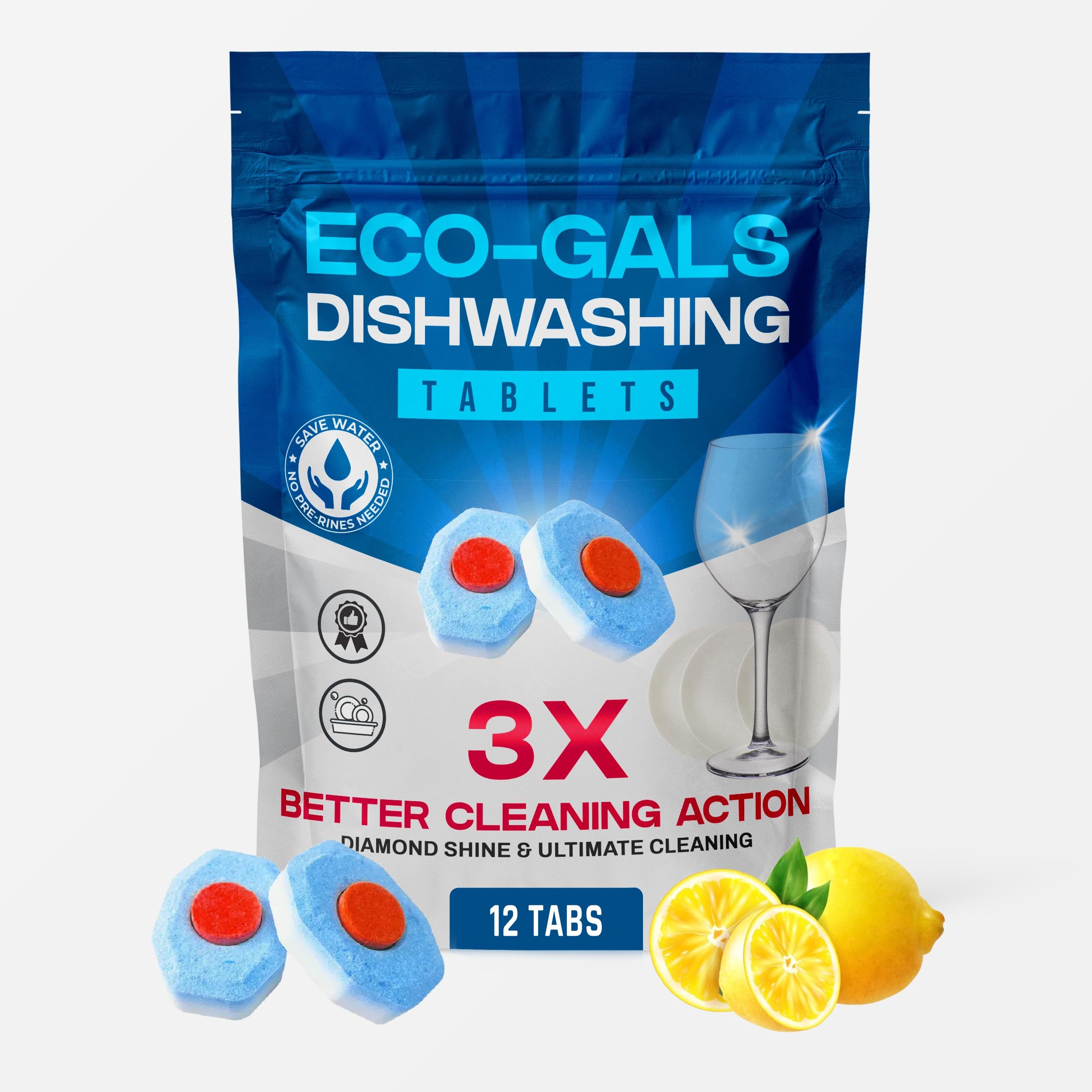 Eco-Gals Dishwashing Tablets 12 Pcs, 5 in 1 Action, Fresh Scent, Best ever Clean & Shine, Used for All Dishwasher Brands Machines (B0CM5VGF17) Amazon Price History, Amazon Price Tracker