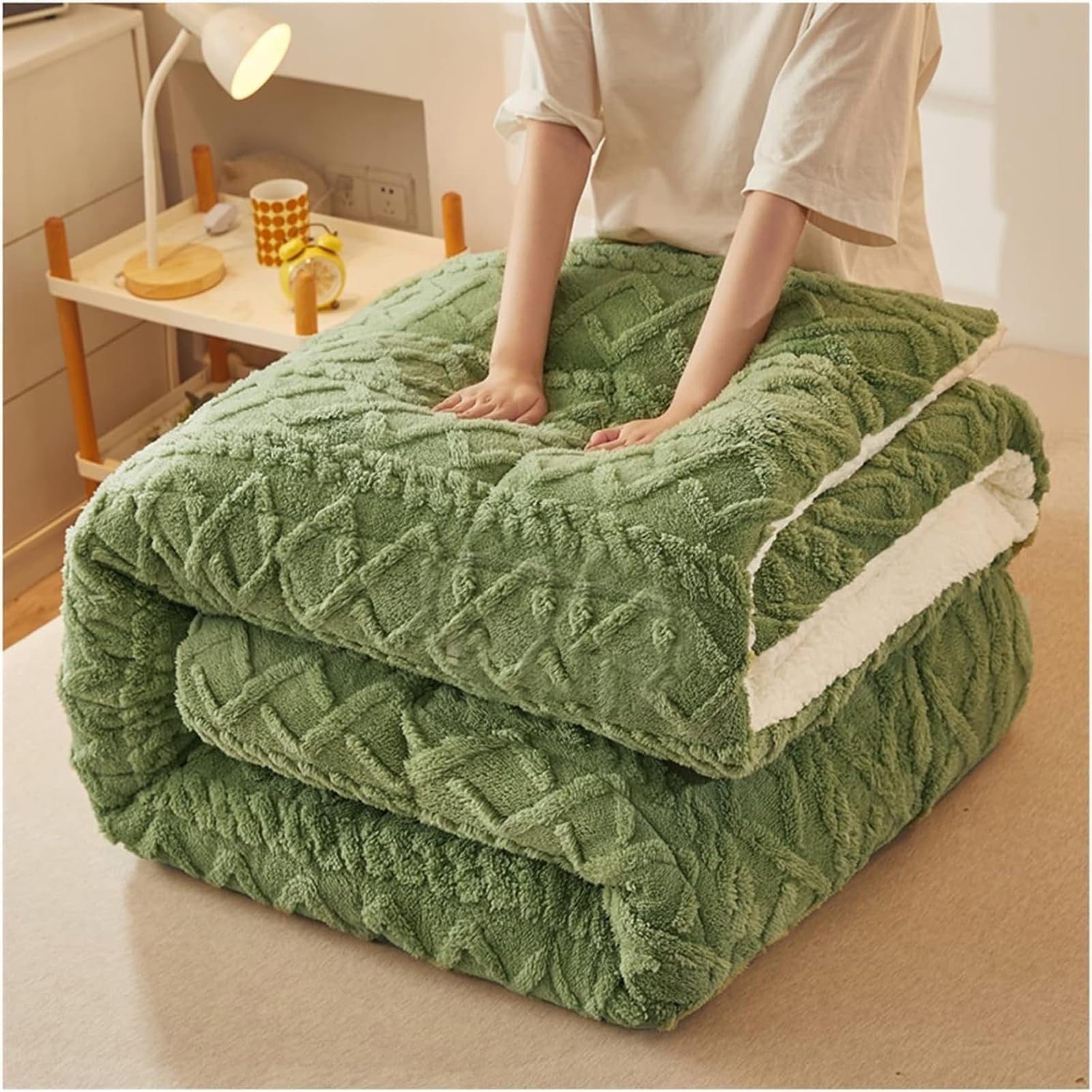 Couette double face lourde pour stopper le froid nocturne efficacement