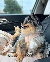 Vista 3 de Adjustable Dog Harness No Pull Beige Gold Neoprene Leather Design Sport Small Medium Large Dog Cat Breathable Lightweight Pet Cat Soft Padded Gift