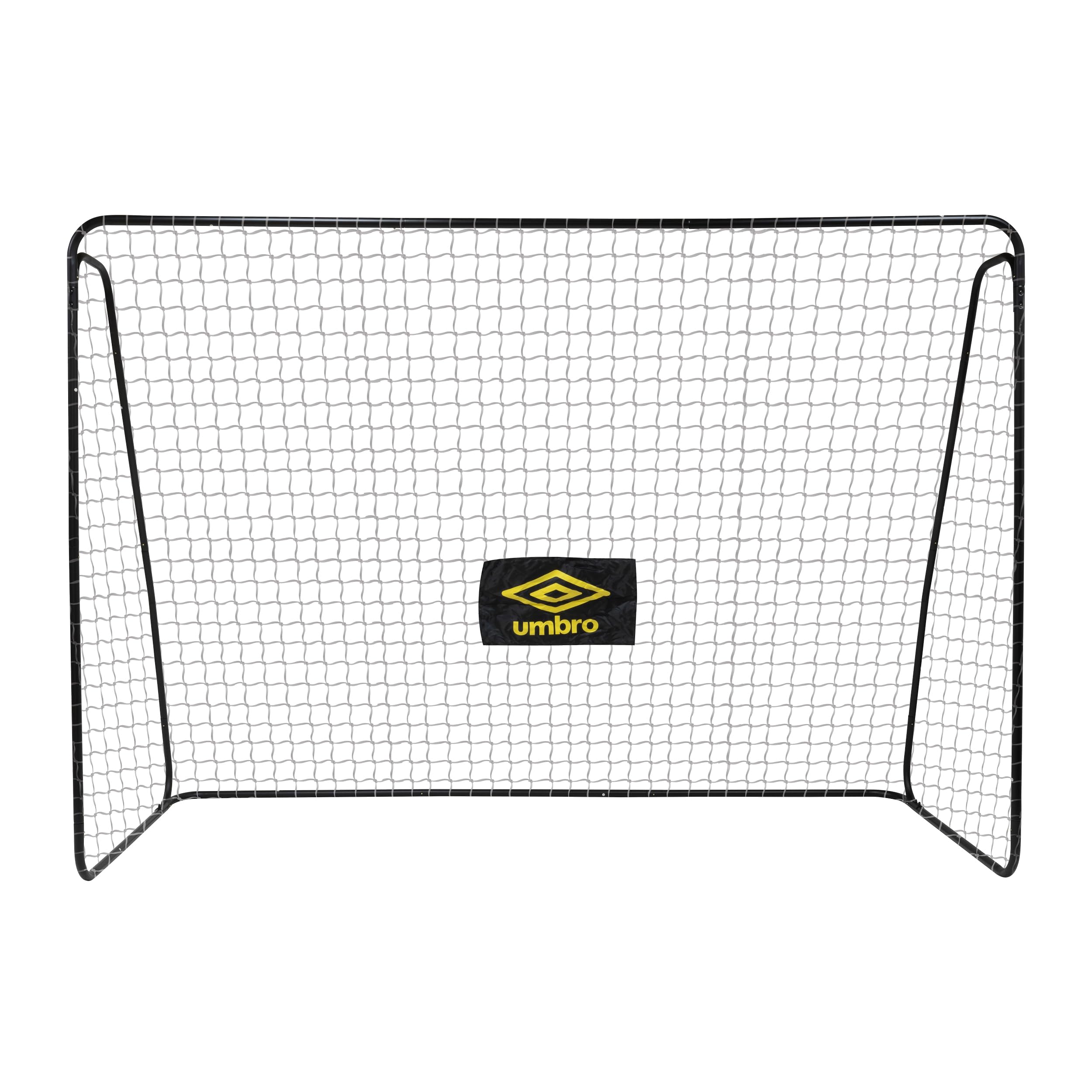 Umbro Fußballtor - Fussballtor 300 x 120 x 205 cm - Fußball Tor - Fussballtore für Garten Kinder und Erwachsene - Fussball Trainingszubehör für Innen und Außen - Metall - Schwarz/Gelb
