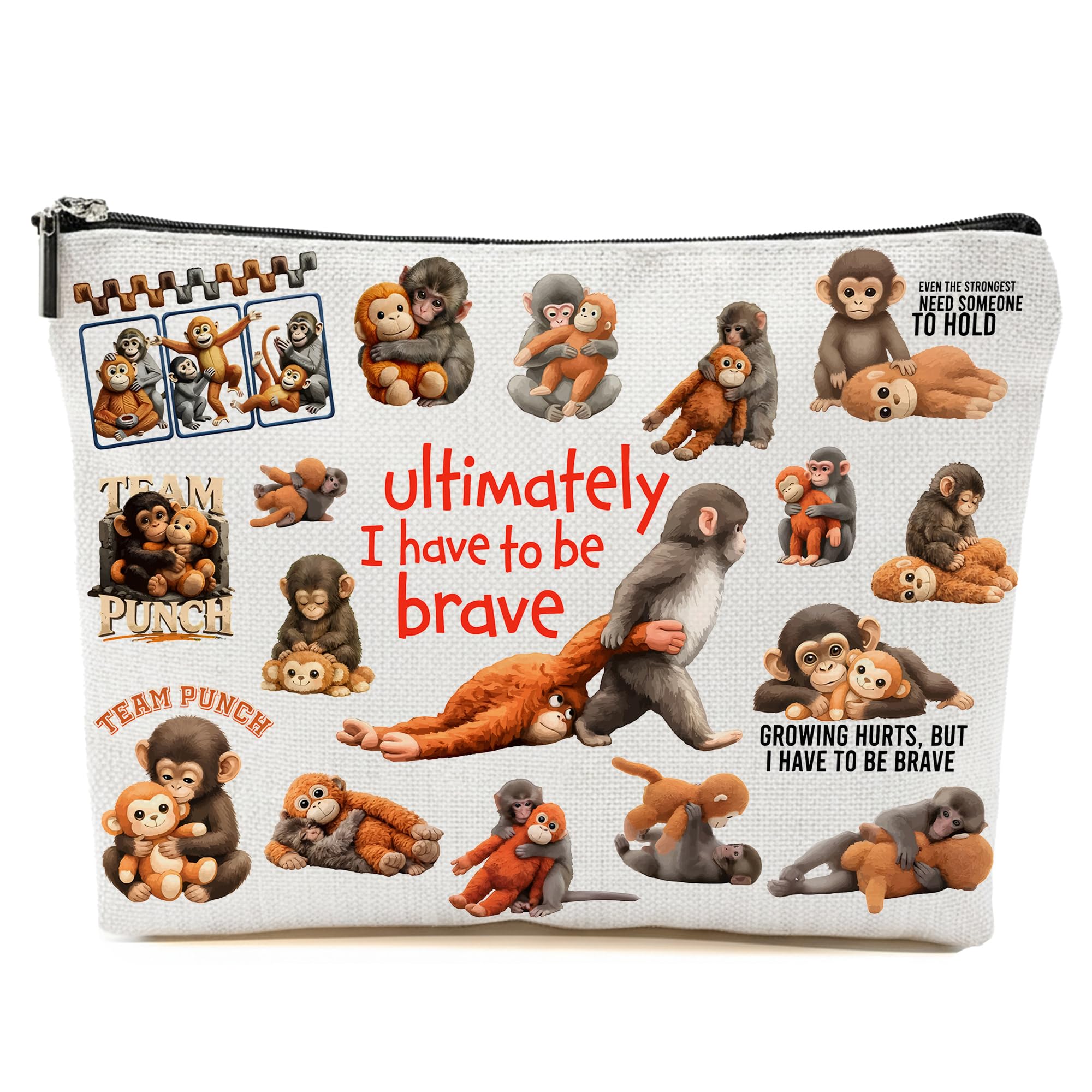 Repnalm Monkey Team Makeup Bag for Women Cosmetic Bag for Best Friend