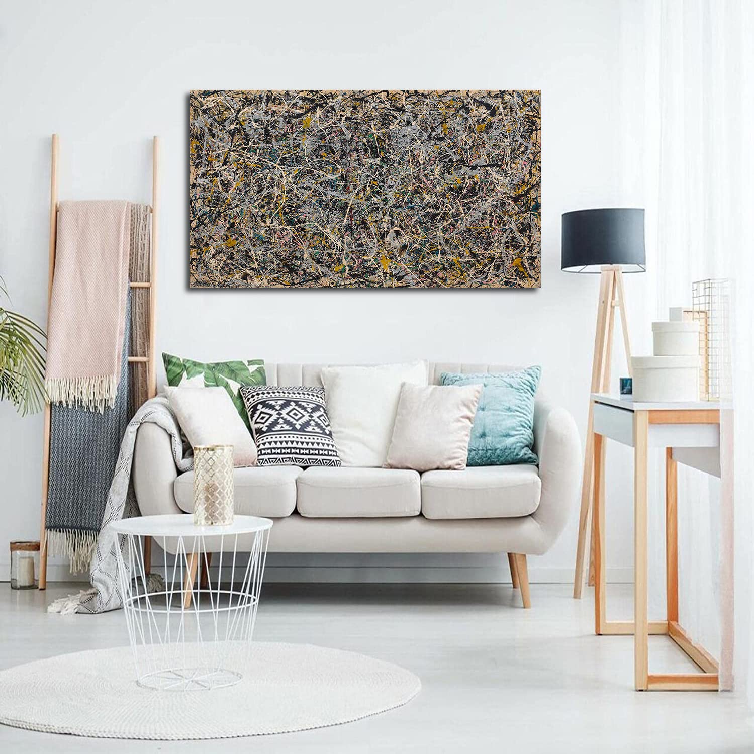 Amazon.com: BOHU ARTS Jackson Pollock Painting Abstract Wall Art